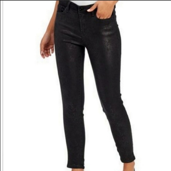 William Rast Black Snake Print Ankle Jeans Size 30 - Picture 1 of 10